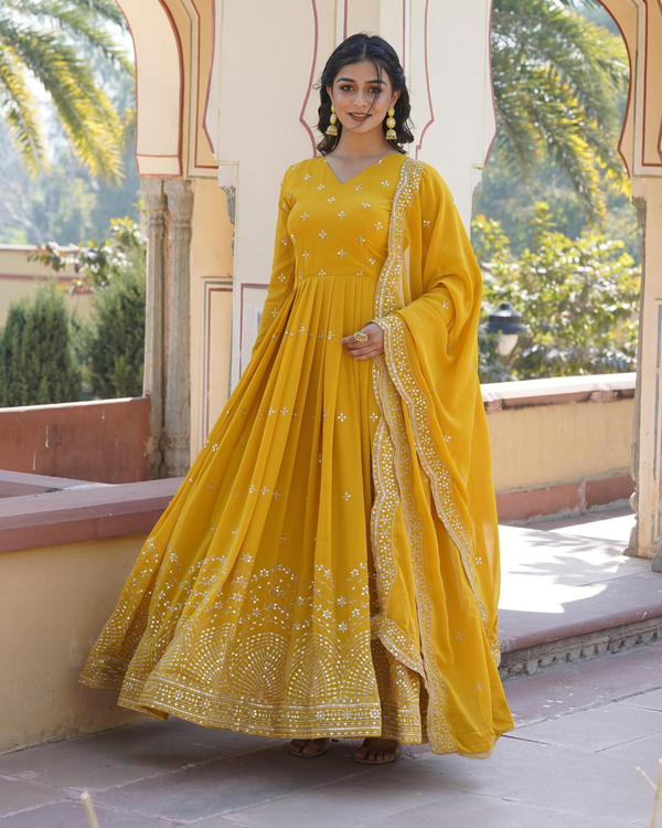 Vamila Premium Designer Anarkali Gown Set