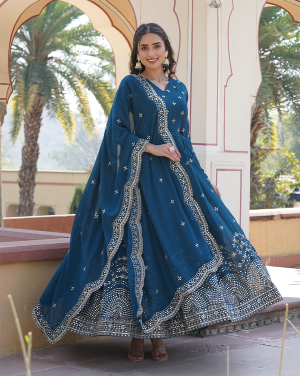 Vaidhehi Premium Designer Anarkali Gown Set